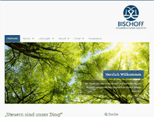 Tablet Screenshot of bischoff-steuern.de